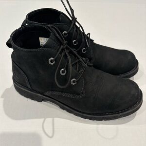 Timberland Larchmont II Chukka Black Leather Boots Mens 7.5 Waterproof Gripstick